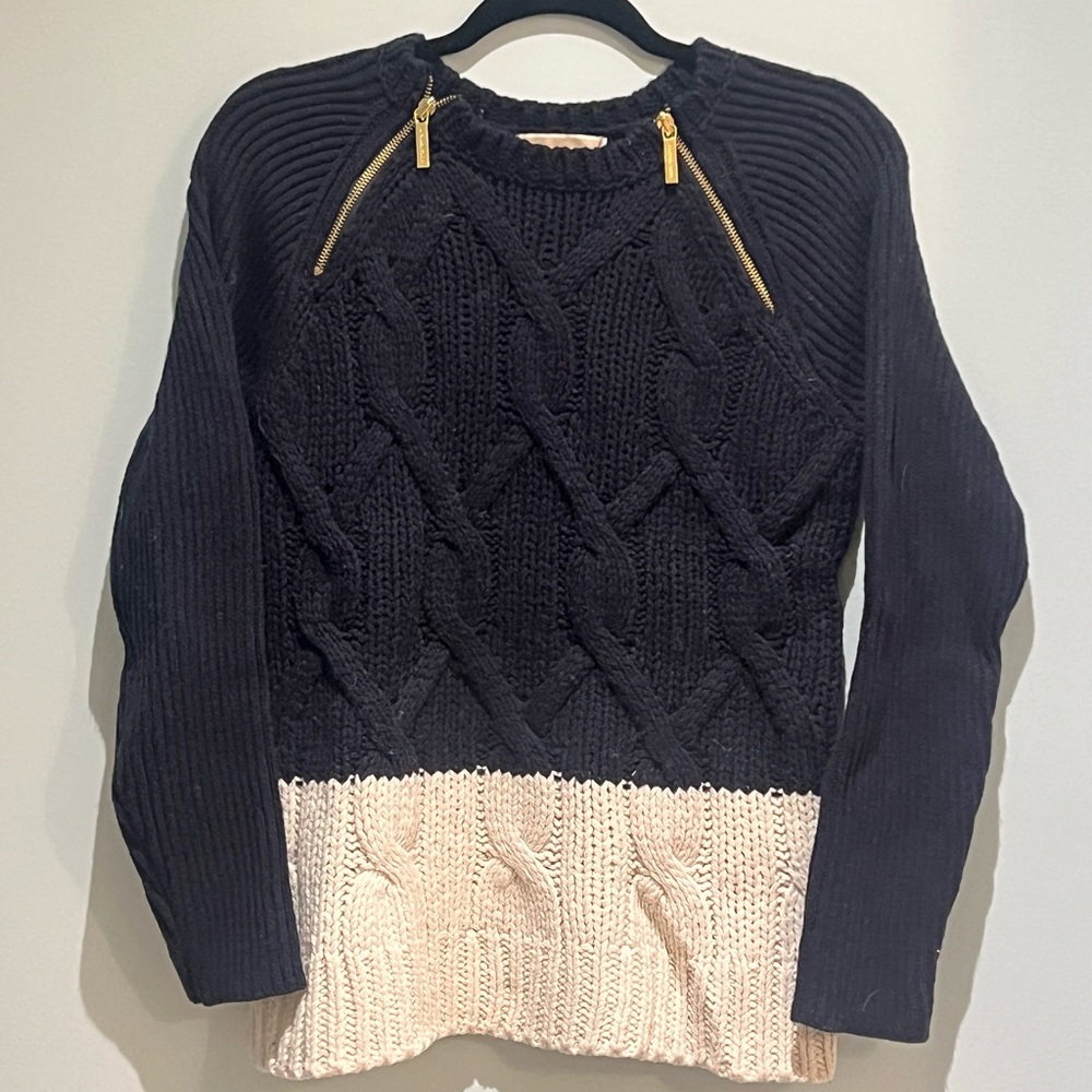 Michael Kohrs Cable Knit Two Toned Sweater (50% OFF!)